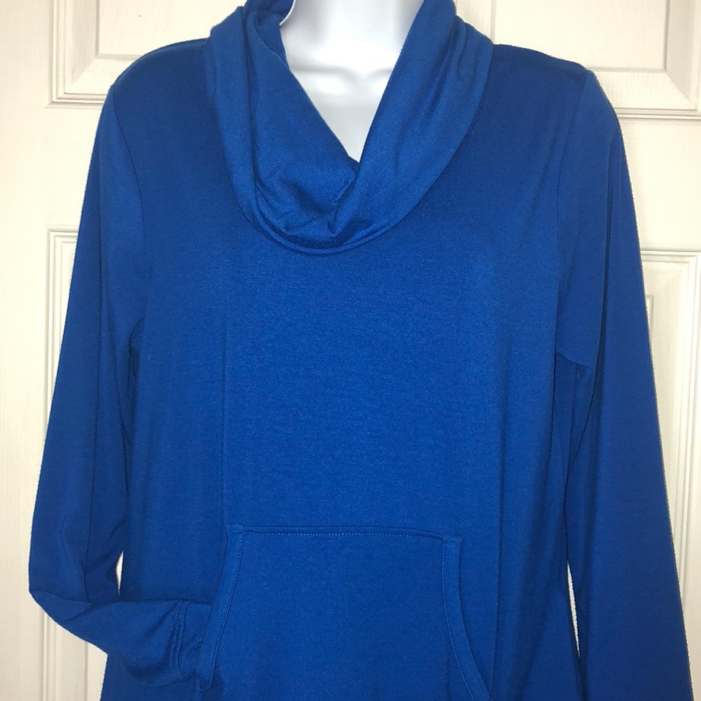 Rafaella lightweight cowl neck sweatshirt